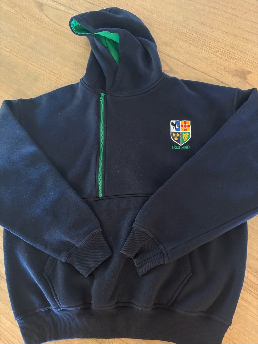 Live for Rugby Men's Ireland Hoodie XL Green Blue